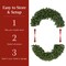 Best Choice Products Artificial Pre-Lit Fir Christmas Wreath Décor w/ Red Bow, LED Lights, Tips, Plug-In